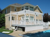 White Vinyl Pergola 1