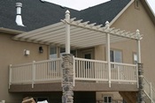 Tan Vinyl Pergola 2